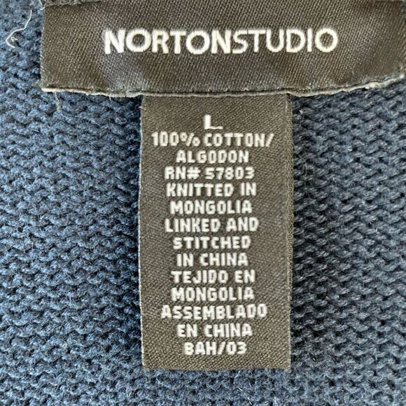 Norton Studio Nautical Sweater Top Size L EUC - Picture 6 of 6